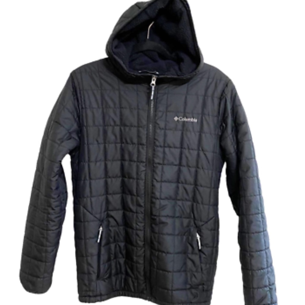 Columbia Big Boys Black Arctic Blast Jacket Insulated Waterproof Sz XL - Picture 2 of 5